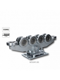 Vozík pre samonosný systém do 500kg, 10 kolieskový, výškovo nastaviteľný, pre profil 80x85mm