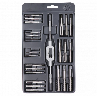 Súprava závitorezných nástrojov mini-2 NO, závitníky M3, M4, M5, M6, M7, M8, M10 a M12, vratidlo 2.5-9mm