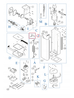 SPAMG099A00 rameno pre pružinu LBAR a M7BAR