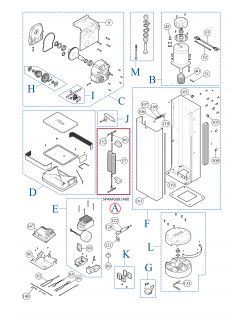 SPAMG091A00 kit pružiny pre M3BAR / M5BAR