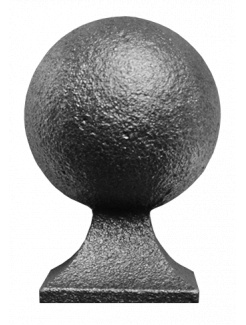 Guľa ozdobná, L-72mm,podstavec 40x40mm, plná