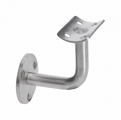 Držiak madla ø42.4mm na stenu, brúsená nerez AISI304