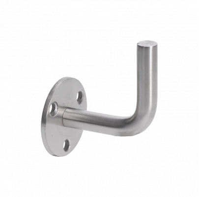 Držiak madla na stenu, navárací, brúsená nerez AISI304