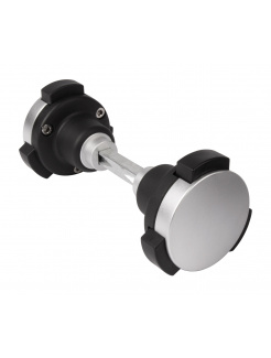 LOCINOX® KIDLOC otočná guľa s detskou poistkou, materiál: nehrdzavejúca oceľ, hliník, polyamid, hriadeľ 8x8x90 mm možno použiť do všetkýchhliníkových kompletov zámkových krabíc Locinox