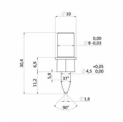 Kovdrill pre termálne vŕtanie na nerez M5x0.8