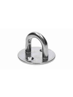 Nástenný úchyt lanka oválny, ø obľúka 8.0mm, brúsená nerez K320/ AISI304