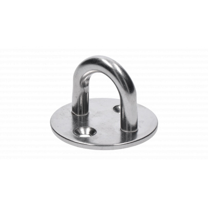 Nástenný úchyt lanka oválny, ø obľúka 8.0mm, brúsená nerez K320/ AISI304
