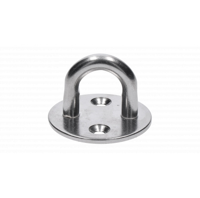 Nástenný úchyt lanka oválny, ø obľúka 8.0mm, brúsená nerez K320/ AISI304