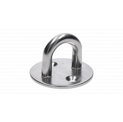 Nástenný úchyt lanka oválny, ø obľúka 8.0mm, brúsená nerez K320/ AISI304