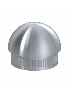 Ukončenie - zátka na trubku ø 42.4mm (dutý materiál), leštená nerez /AISI304