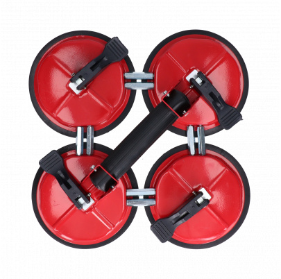 Prísavka na sklo, do 200kg, excentrická, hliník, priemer 120mm, počet prísaviek 4