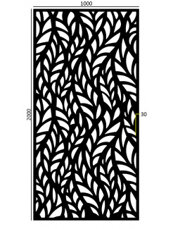 DOPREDAJ! plech vzor 1296, 1000x2000x2,5mm, bez povrchovej úpravy