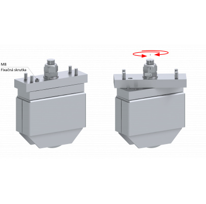 Otočné vodiace koliesko Combi Arialdo 80mm, pre U profil ø16mm