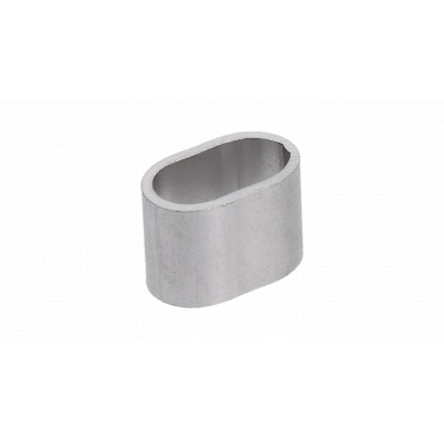 Nerezová lisovacia spojka pre dve 5.0mm lanká, Nerez/ AISI 316