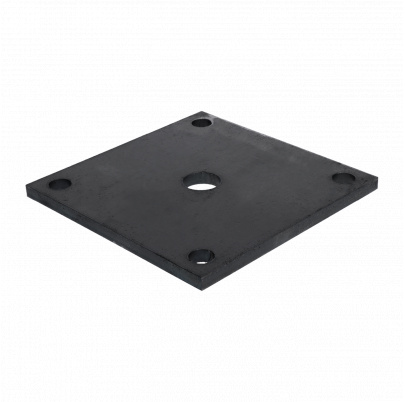 Platňa 150x150x10mm s otvormi 13mm, bez povrchovej úpravy