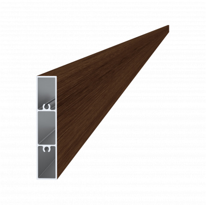 Profil 80x16mm, L-6000mm, práškový lak, štruktúra ORECH