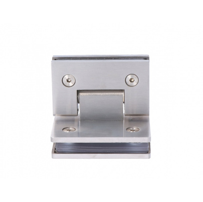 Záves medzi sklo a sklo 90°, sklo 8-10mm, brúsená AISI304