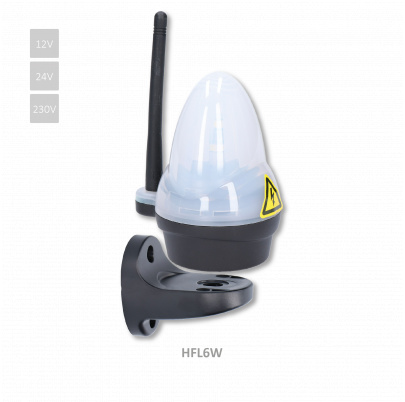 LED lampa, 12/24/230V, so zabudovanou anténou, 739lux