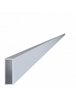 Poškodený jokel 60x20x2mm, L-6000mm, hliník bez povrchovej úpravy
