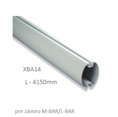 Poškodené hliníkové oválne rameno, rozmer: 69 x 92 x 4150mm,pre M/LBAR