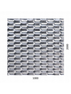 Poškodený ťahokov Fe, oko: 47x18mm, mostík: 8mm (1000x2000x1.5mm)