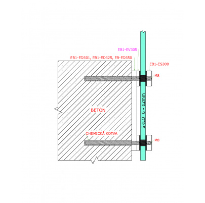 Prechod na vymedzenie vzdialenosti, ø30mm, AISI304