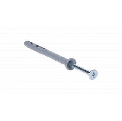 Hmoždinka natĺkacia 5x50 so zápustným límcom a skrutkou 3.5x55 so zápustnou hlavou