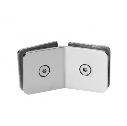 Svorka skla medzi sklo a sklo 135°, sklo 8-10mm, AISI304
