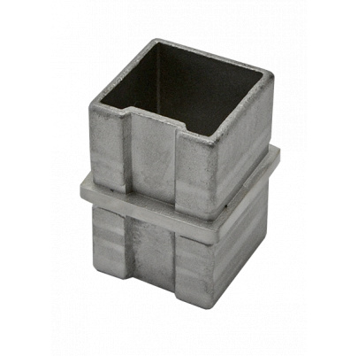 Spojka napájacia, priama na jokel, brúsená nerez AISI304