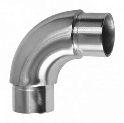 Spojka oblúková 90° na trubku ø33.7mm, brus, AISI304