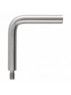Uholník 90°, M8/M6, ø12mm, L-75mm, K320/AISI304