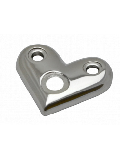 Nadpájacia platňa na trubku ø42.4mm, leštená AISI304