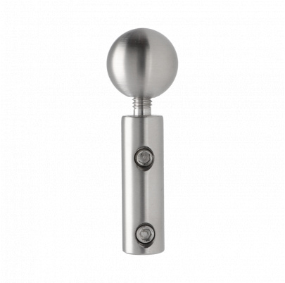 Úchyt pre nerezové lanko ø 4mm (61mm /ø 12/20mm), brúsená nerez K320 /AISI304