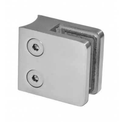 Svorka skla/plechu na trubku ø33.7mm, brúsená nerez AISI304