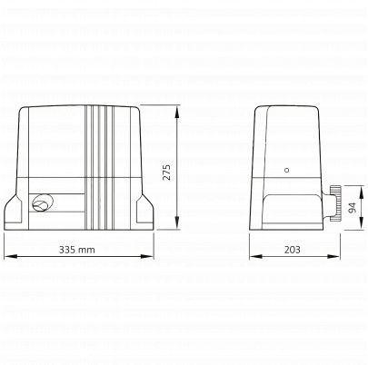 THOR1500KCE motor pre posuvnú bránu do 1500kg