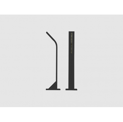 Vonkajšie LED osvetlenie STIK S UP, farba RAL7016, H-404mm