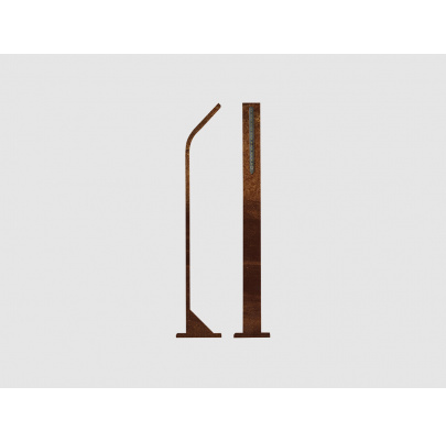Vonkajšie LED osvetlenie STIK M, farba CORTEN, H-750mm