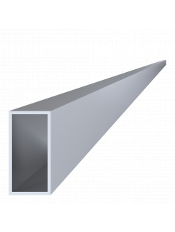 Poškodený jokel 80x40x3mm, L-6000mm, hliník bez povrchovej úpravy