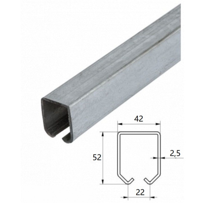 Profil MEDIO 42x51x2.5mm, dĺžka 2m
