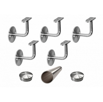 Madlo 4250mm ø 42.4mm s ukončením, brúsená nerez AISI316