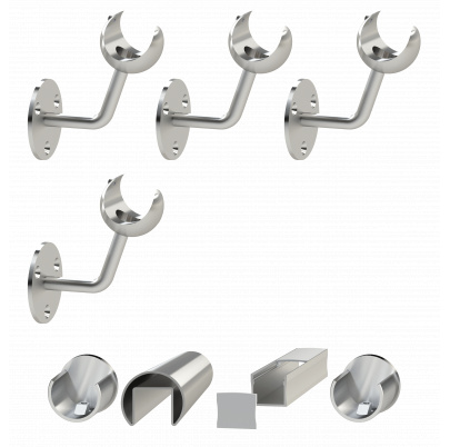 Led madlo ø 42.4mm, L-3500mm, brúsená nerez AISI304