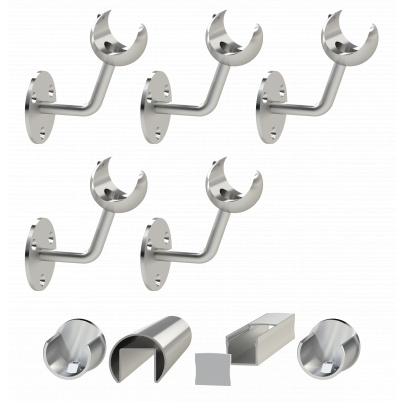 Led madlo ø 42.4mm, L-3750mm, brúsená nerez AISI304