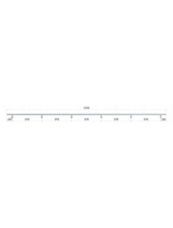 Led madlo ø 42.4mm, L-5250mm, brúsená nerez AISI304