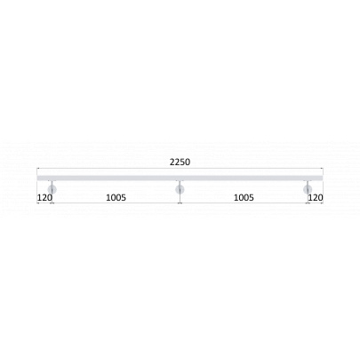 Madlo 40x40mm, L-2250mm, brúsená nerez AISI304