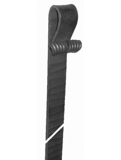 Klapačka, čierna S235, 40x6x1900mm