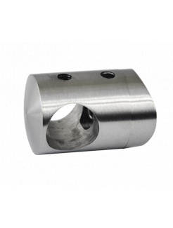 Držiak tyče ø 16mm na trubku ø 48.3mm, brúsená nerez AISI304