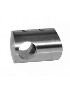 Držiak tyče ø 12mm na trubku ø 42.4mm, brúsená nerez AISI316