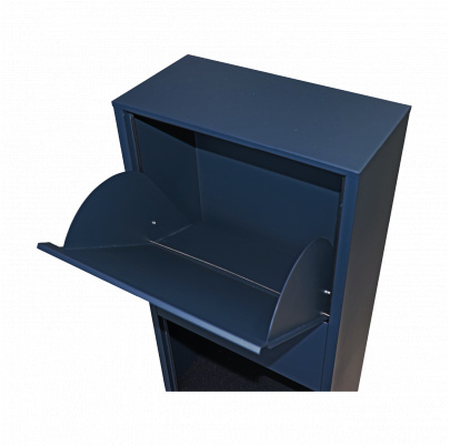 Box na balíky (440x220x880mm) s prepadovou lištou na ochranu balíkov, hrúbka 0.8mm), max. veľkosť balíka: 360x170x260mm, farba: RAL 7016 (antracit)