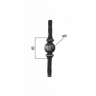 Tyč 12x12, H-1000mm