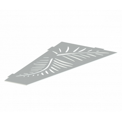 Rohová polica do kúpelne, brúsená nerez AISI 304 / K320